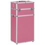 Voir la diapositive 1 : VIDAXL Chariot de maquillage Aluminium Rose