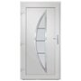 Voir la diapositive 5 : VIDAXL Porte d'entree Blanc 98x200 cm PVC