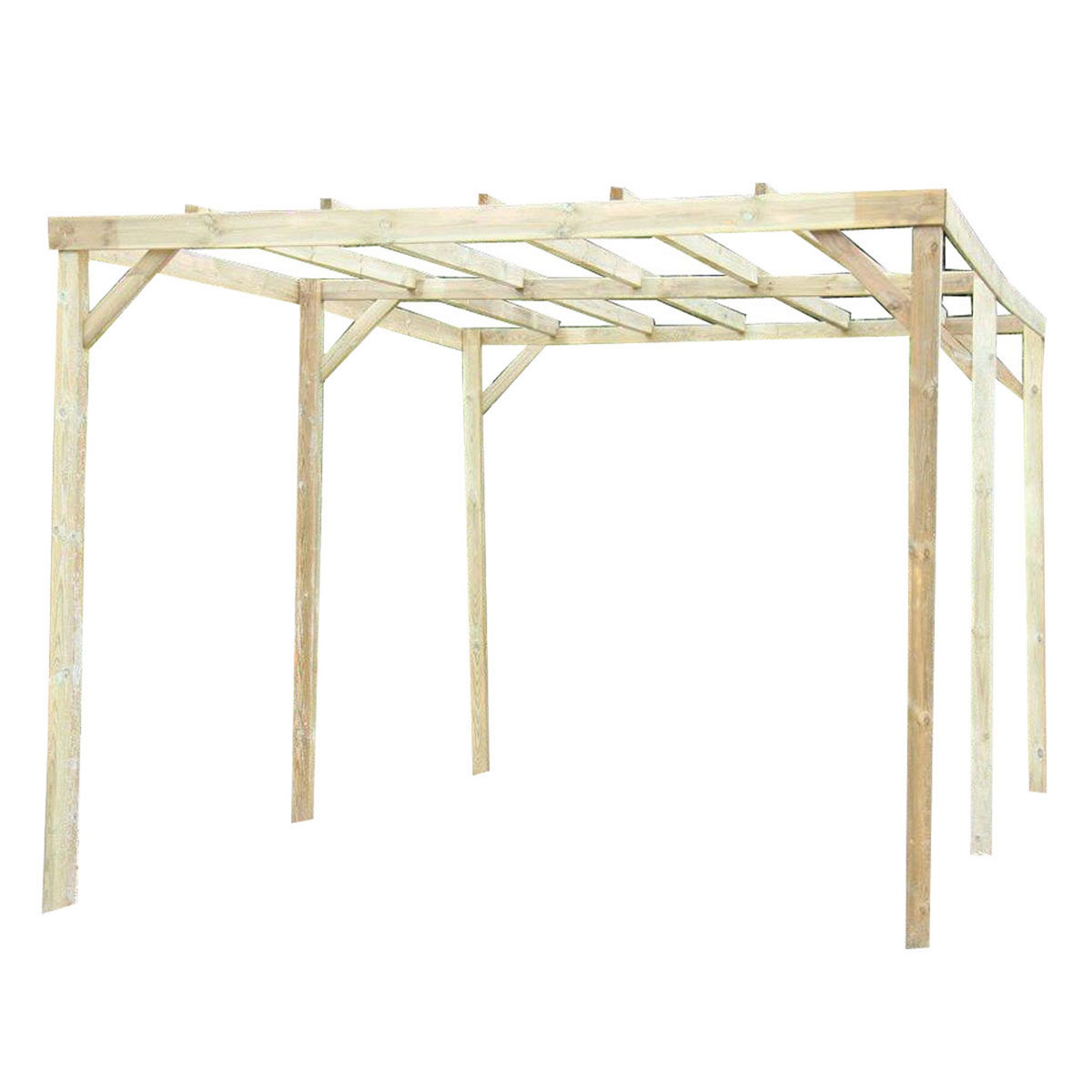 Hisense Carport bois Berga 1 voiture