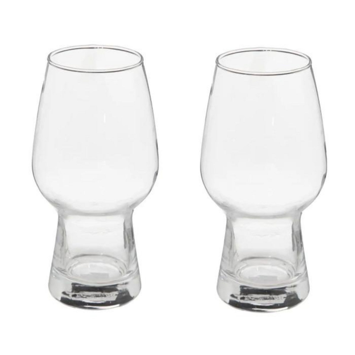 SECRET DE GOURMET Lot de 2 Verres à Bière  Design  43cl Transparent