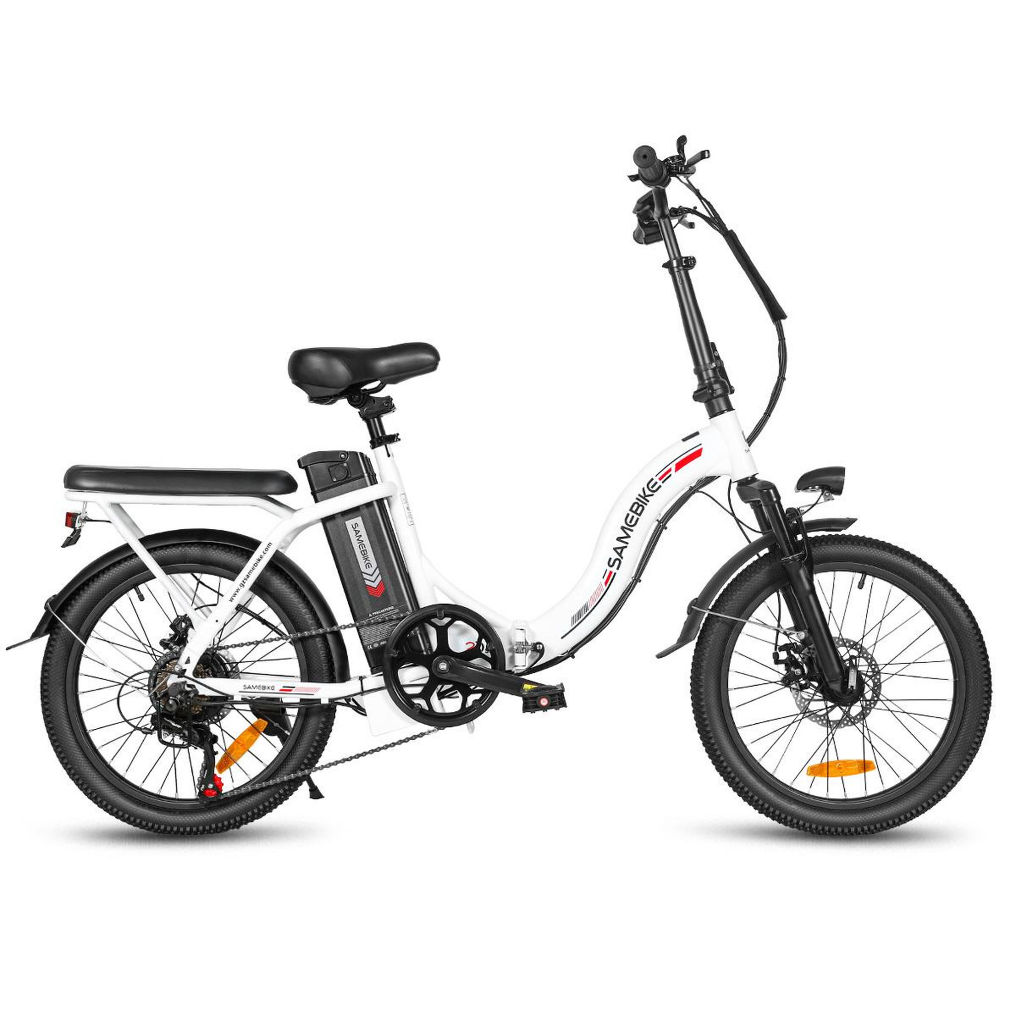 Voir la diapositive 4 : SAMEBIKE Vélo électrique pliant de ville SAMEBIKE CY20