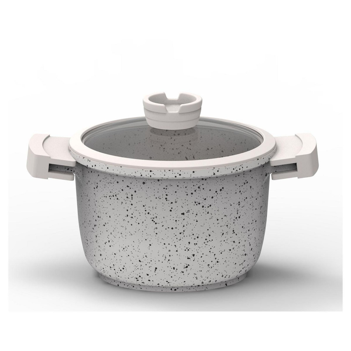 ACTUEL Marmite induction fonte d'aluminium effet pierre 24 cm 