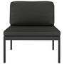 Voir la diapositive 2 : VIDAXL Canape central sectionnel avec coussins Aluminium Anthracite