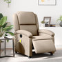 Voir la diapositive 1 : VIDAXL Fauteuil de massage inclinable electrique cappuccino similicuir