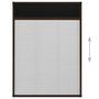 Voir la diapositive 5 : VIDAXL Moustiquaire plissee pour fenetre Aluminium Marron 80x120 cm