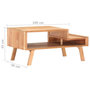 Voir la diapositive 6 : VIDAXL Table basse 100x50x45 cm Bois d'acacia massif
