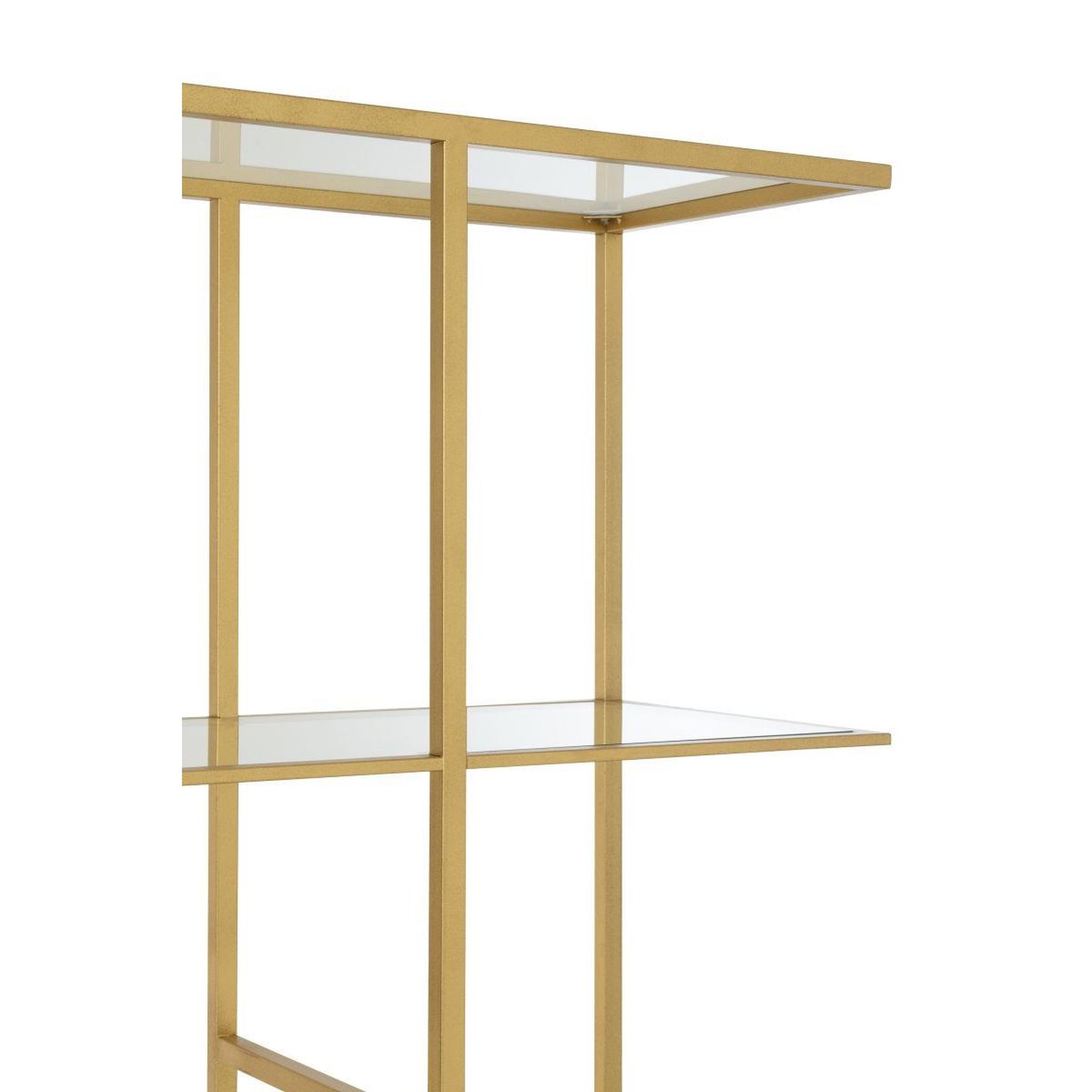 Voir la diapositive 6 : Paris Prix Étagère en verre  thaddeus  180cm doré