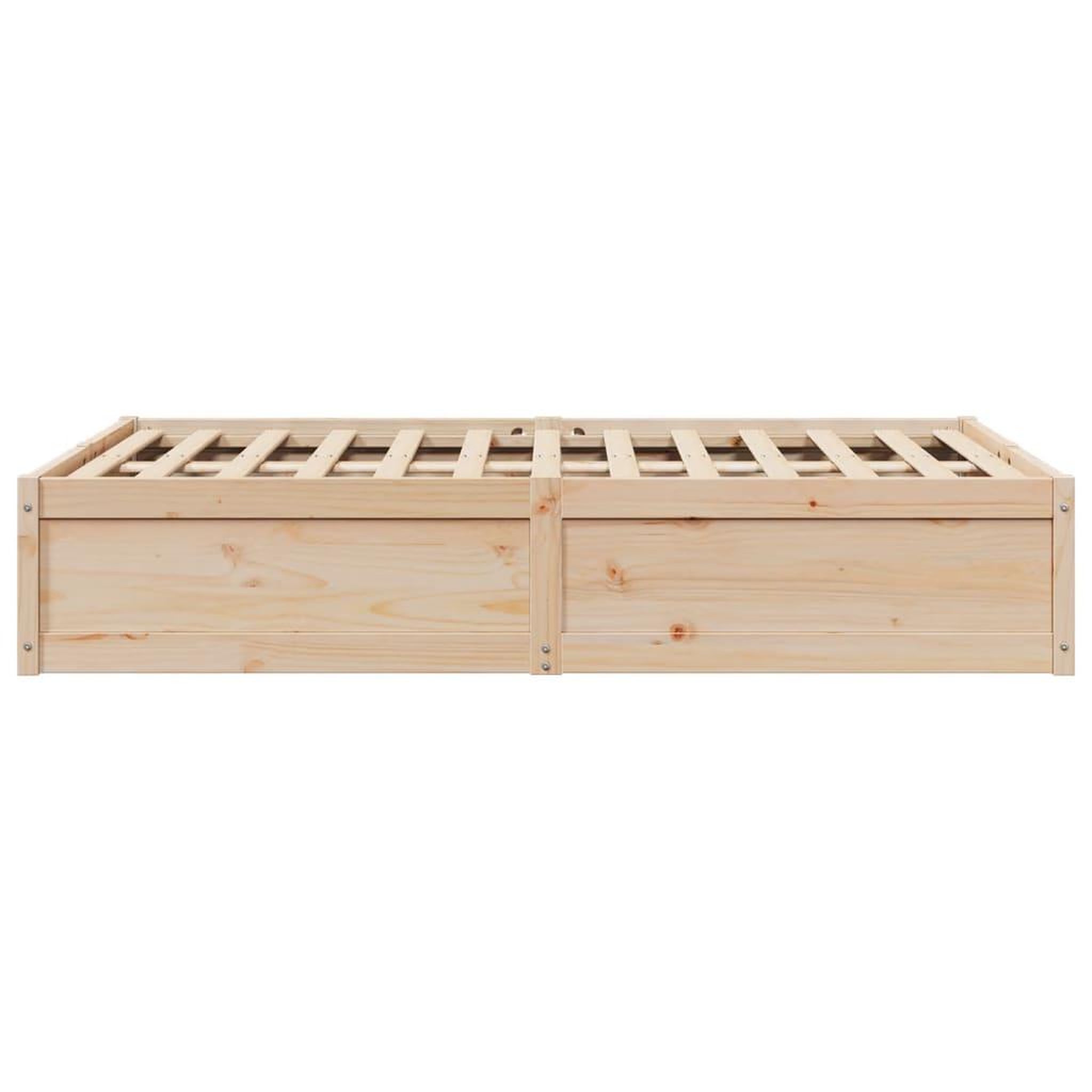Voir la diapositive 5 : VIDAXL Cadre de lit sans matelas 135x190 cm bois de pin massif