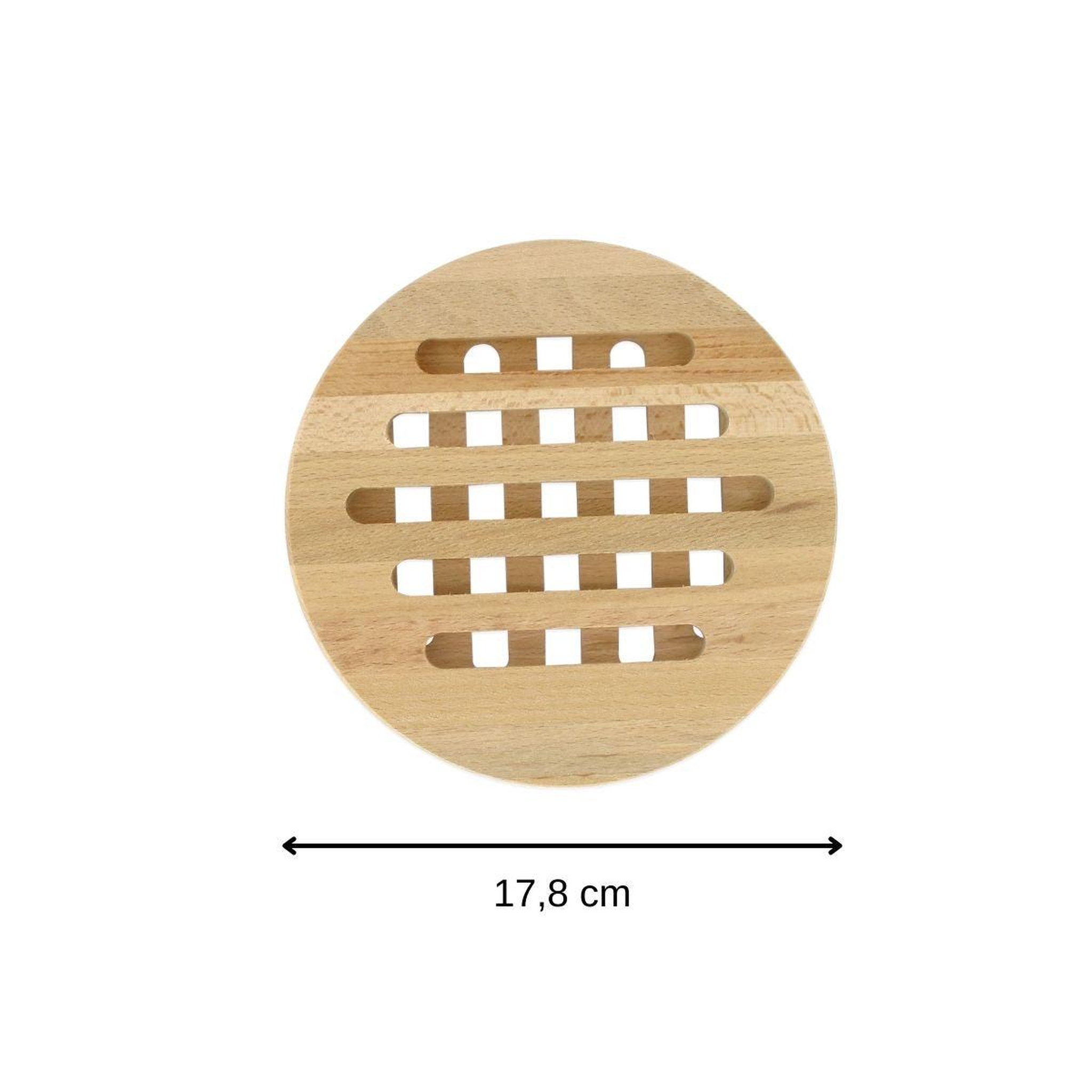 Voir la diapositive 3 : Fackelmann Dessous de plat rond en bois 18 cm fackelmann wood edition