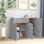 Voir la diapositive 3 : VIDAXL Buffet Gris beton 88x30x70 cm Bois d'ingenierie