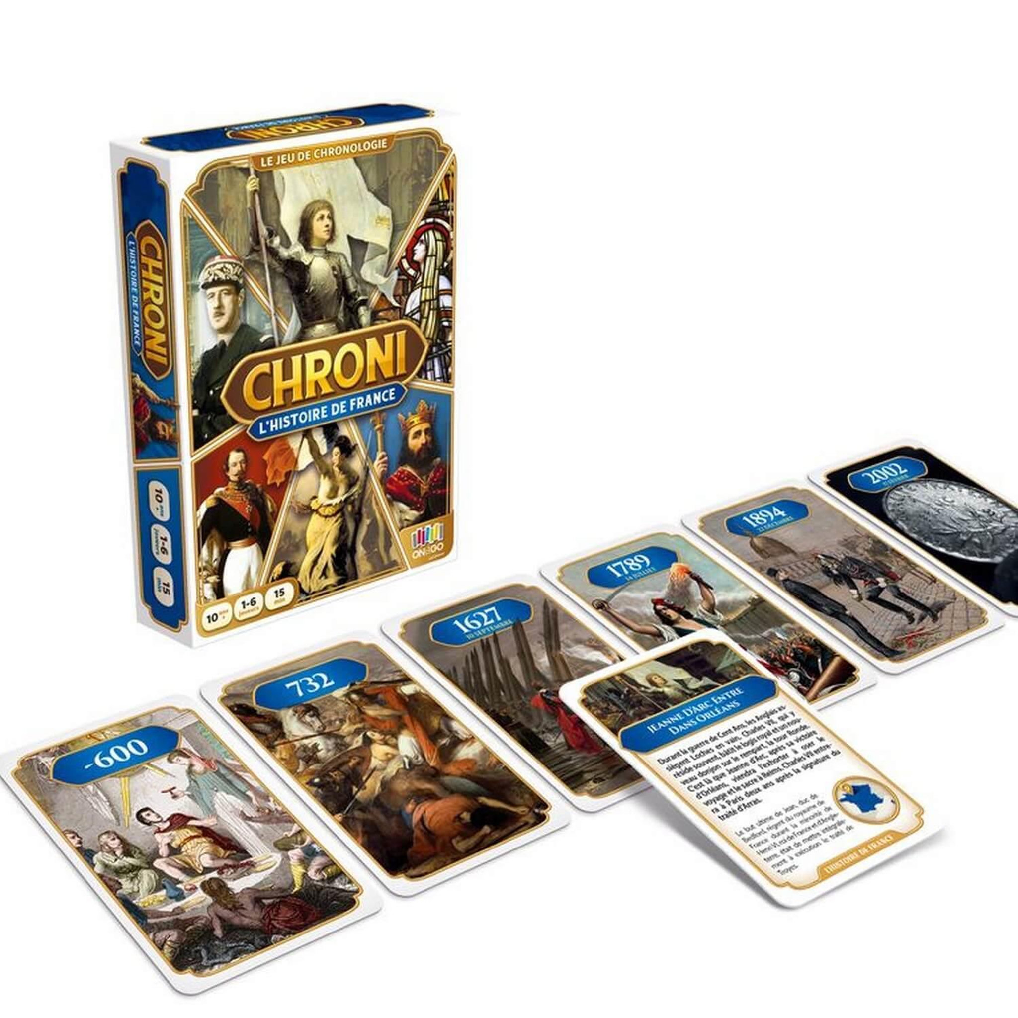 Voir la diapositive 2 : Jeu de société On the go editions Chroni L Histoire du France