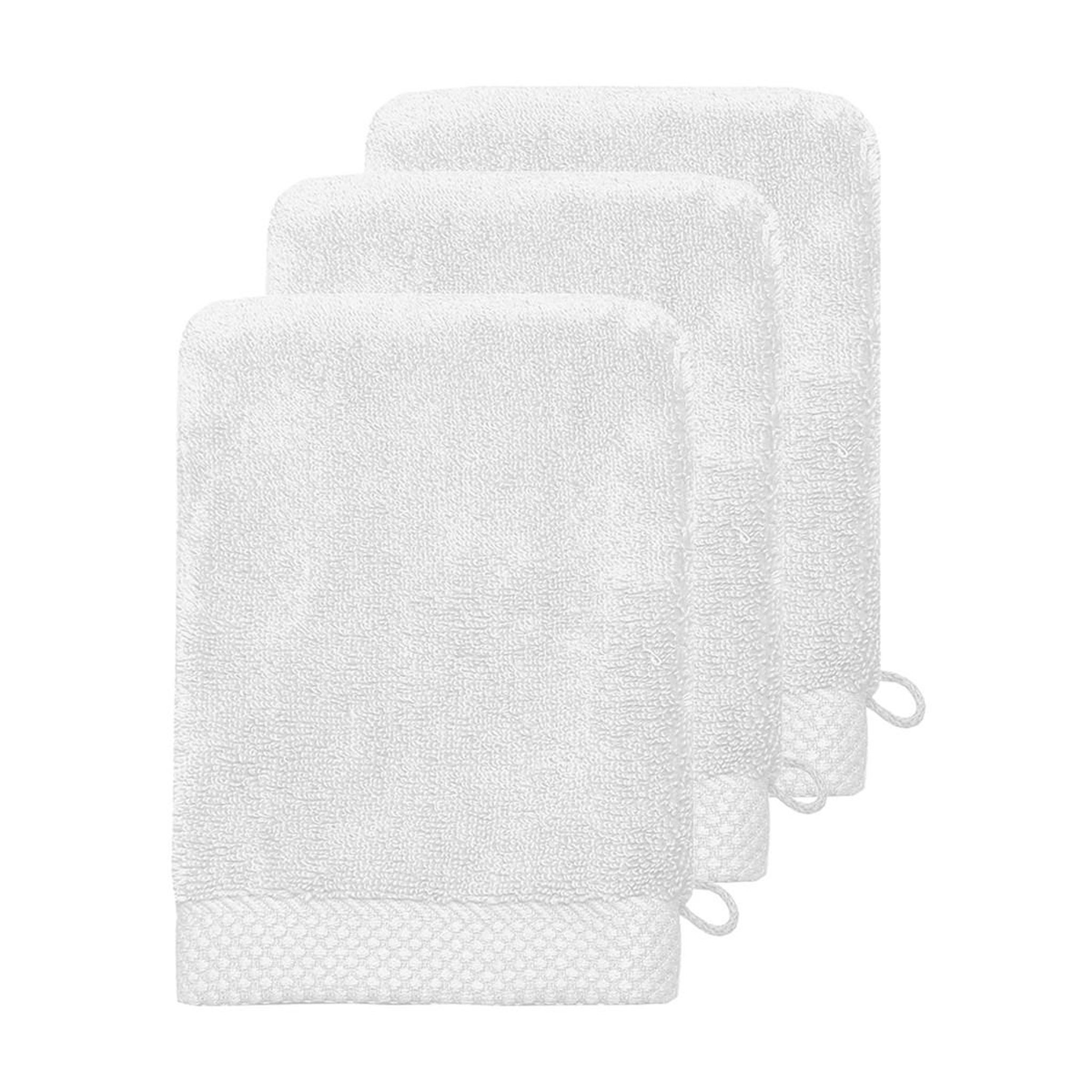 Voir la diapositive 1 : Sensei Maison 3 gants de toilette Zéro Twist 560 g/m² SENSOFT - 16x22 cm