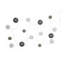 Voir la diapositive 1 : Paris Prix Guirlande Lumineuse Led  Boule  360cm Gris