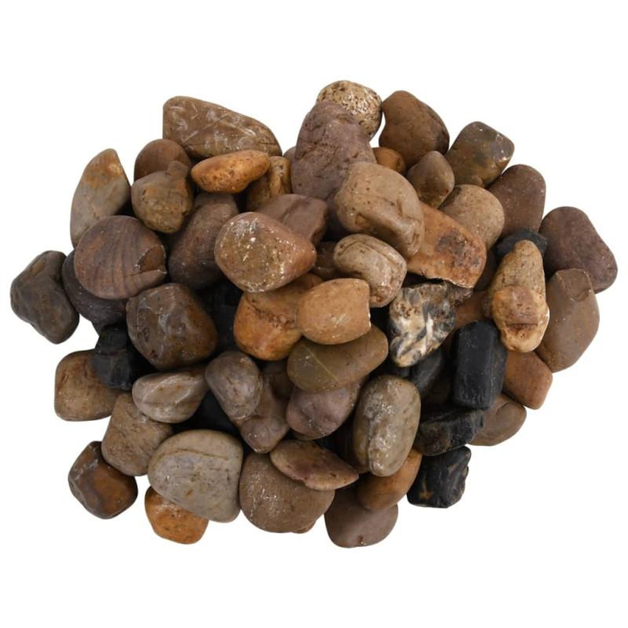Voir la diapositive 4 : VIDAXL Galets polis 10 kg multicolores 2 5 cm