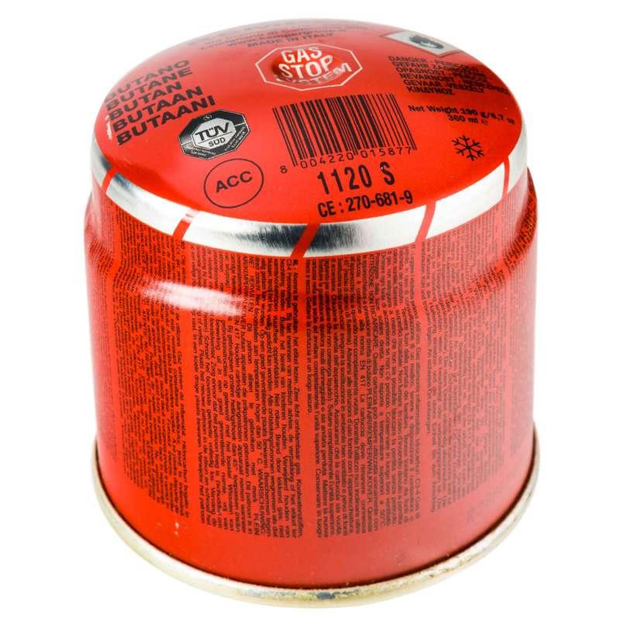 Plein air Cartouche de gaz stop gaz 190g auto-percable