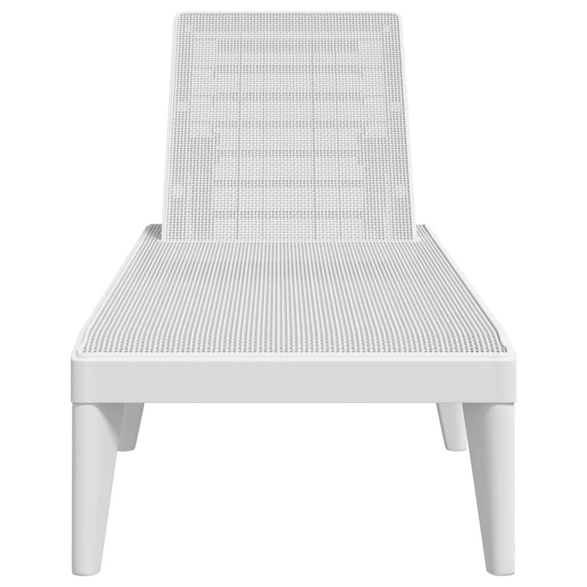 Voir la diapositive 4 : VIDAXL Chaise longue blanc 186x60x29 cm PP