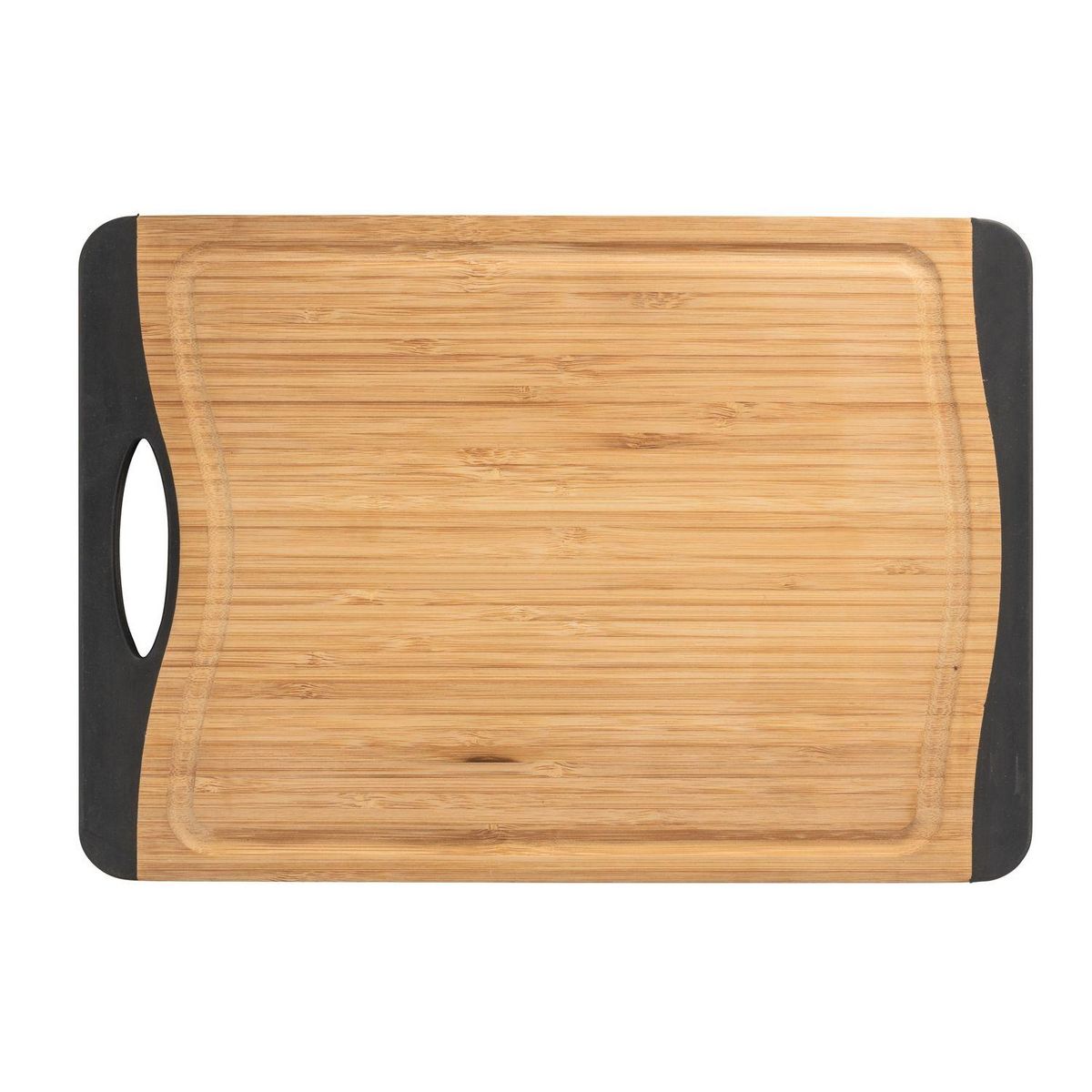 Wenko Planche à découper antidérapante Bambou - L. 39 x l. 28 cm - Noir