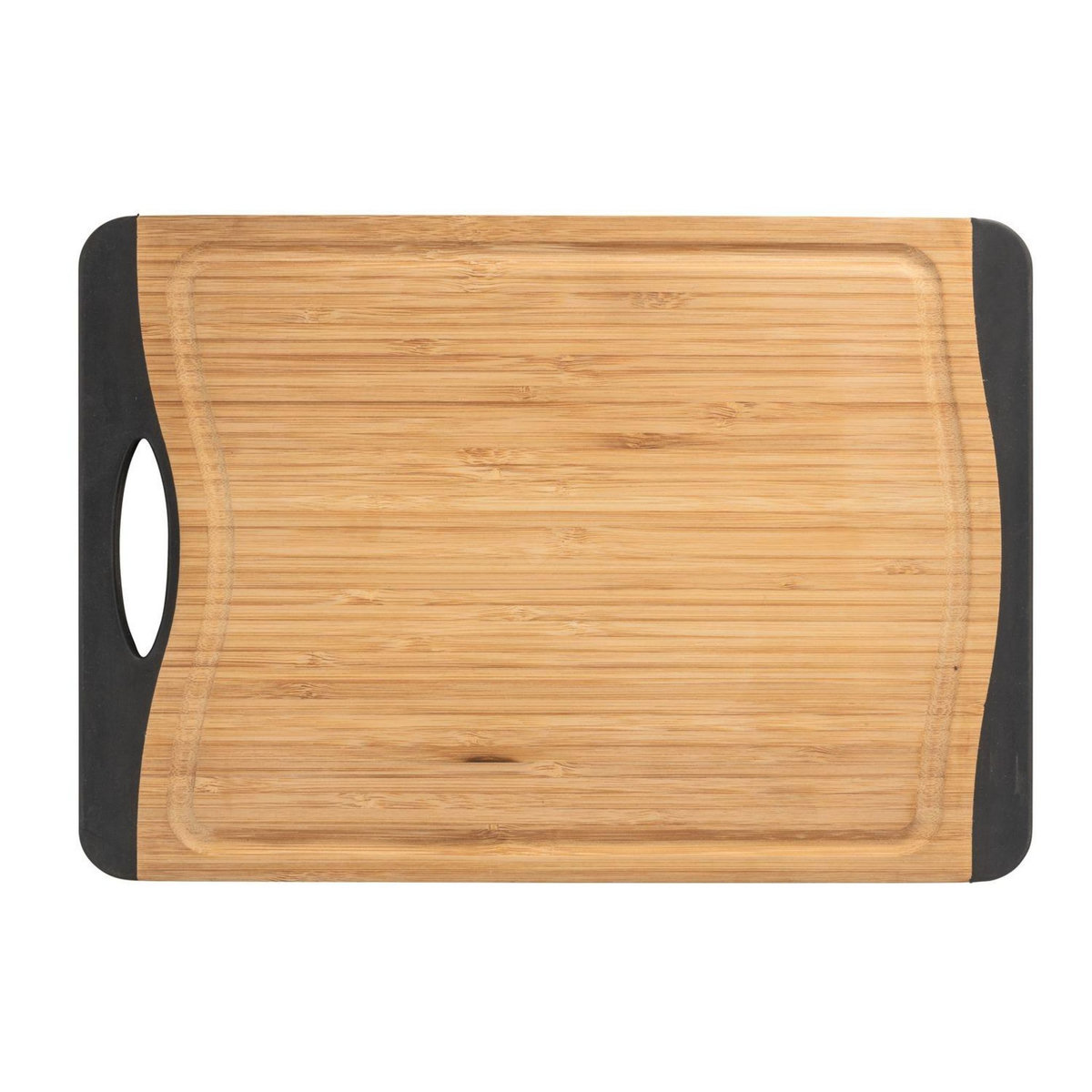 Wenko Planche à découper antidérapante Bambou - L. 39 x l. 28 cm - Noir