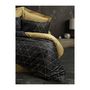 Voir la diapositive 3 : GENERIQUE Parure de lit - 129CTN64268 - 1 housse de couette 220 x 240 cm + 2 taies d'oreiller 60 x 60 cm - 100% coton ranforcé - Noir
