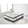 Voir la diapositive 1 : MemoryPur Ensemble matelas ressorts ensachés + sommier en kit 140x190 cm DIAMANT