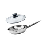 Fackelmann Set de 1 poêle de 28 cm en inox et couvercle en verre Fackelmann Eterna