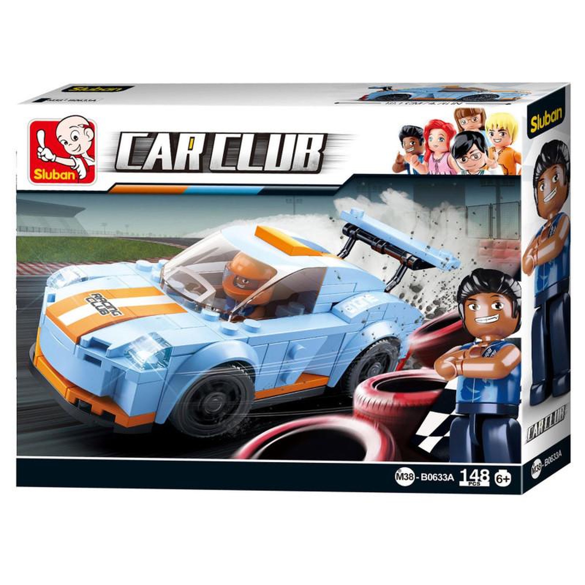 Sluban Sluban Car Club Race Car - Leopard