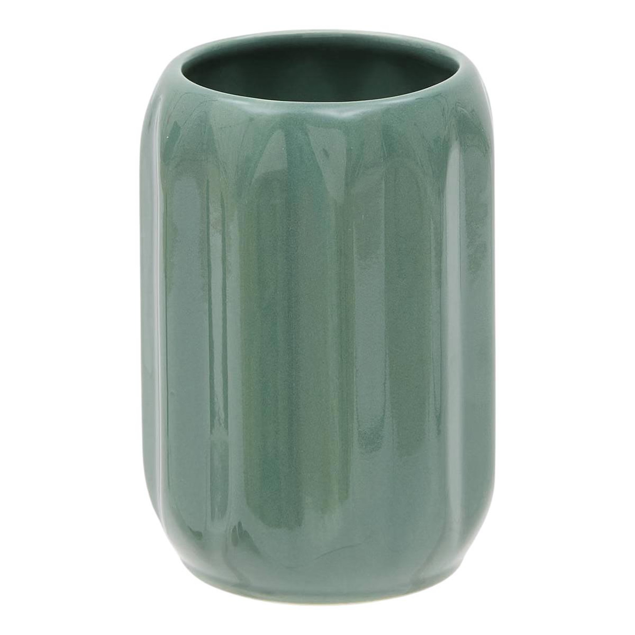 FIVE Pot à brosse à dents en grès  suny colorama  12cm vert ficus