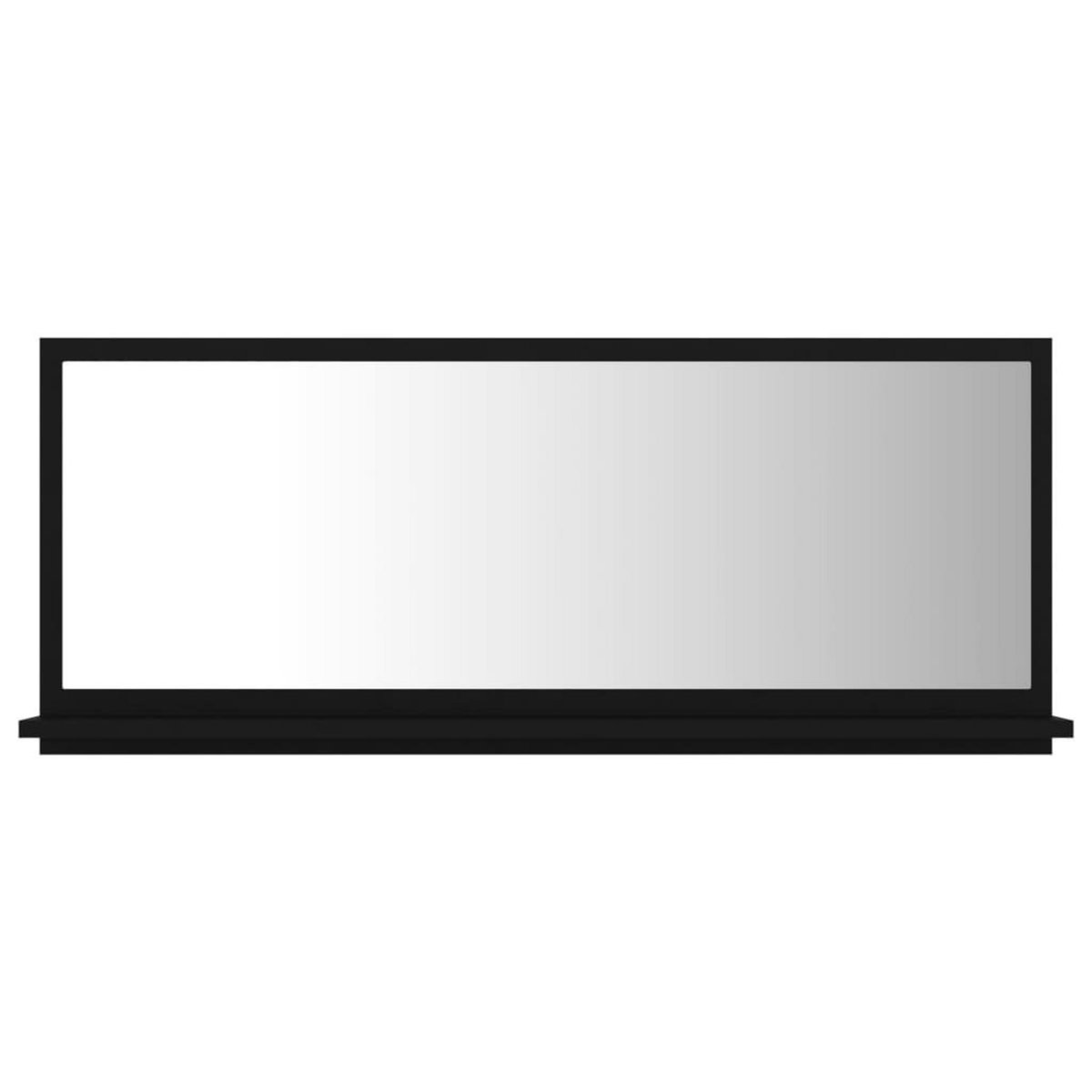 VIDAXL Miroir de salle de bain Noir 90x10,5x37 cm Agglomere