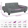 Voir la diapositive 6 : VIDAXL Lit pour chien gris fonce 70x45x33 cm velours