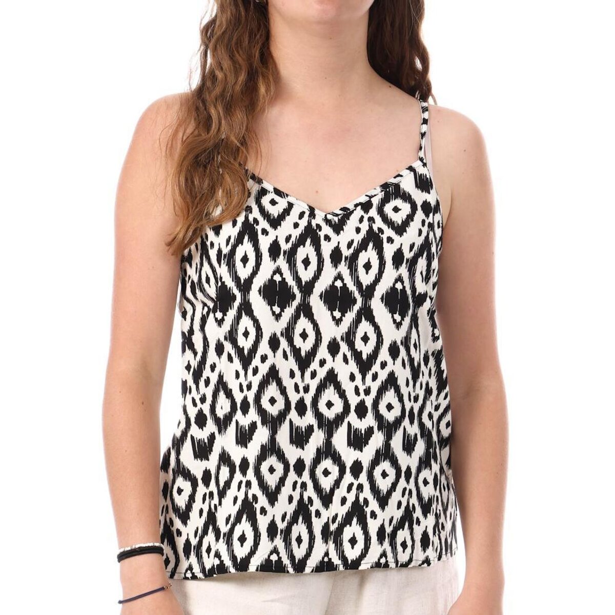 Only Débardeur /Noir à Motifs Femme Only Nova Life Paris