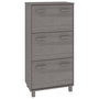 Voir la diapositive 2 : VIDAXL Armoire a chaussures HAMAR Gris clair 59,5x35x117 cm Pin massif