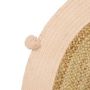 Voir la diapositive 3 : OSTARIA Tapis rond jute pompons rose D100