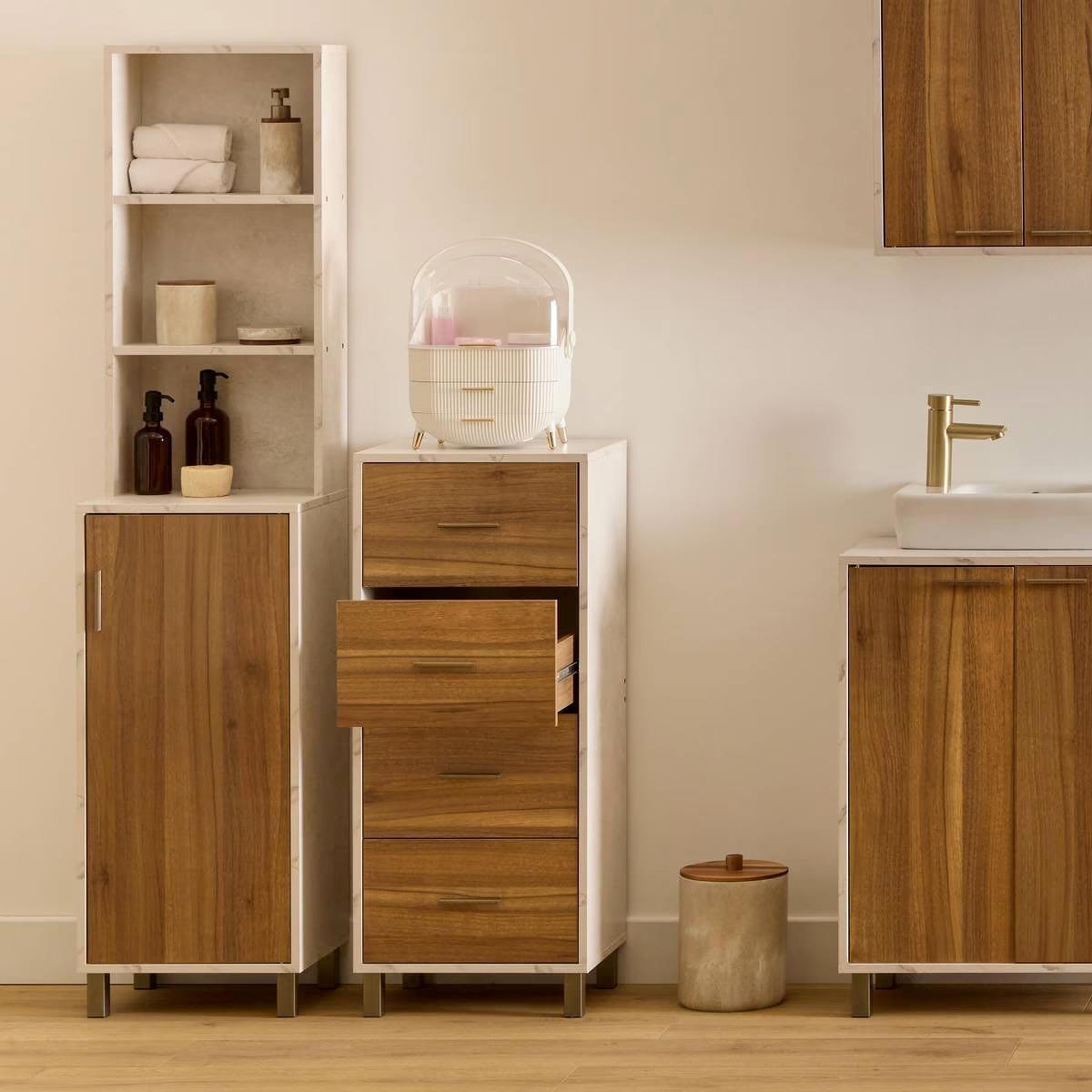 Voir la diapositive 3 : FIVE Colonne de salle de bain  côme  168cm beige