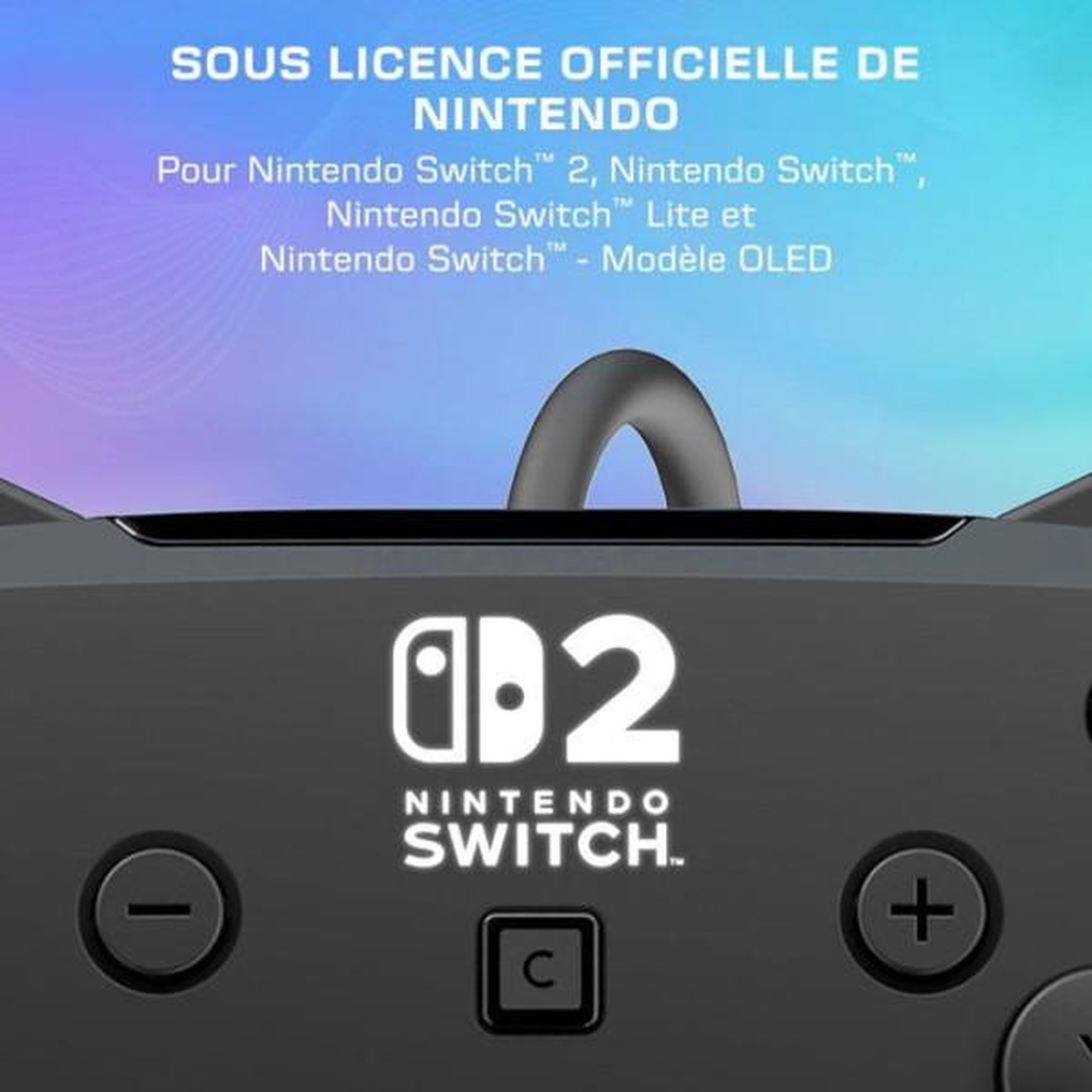 Voir la diapositive 4 : Turtle Beach Manette Gaming filaire RGB - TURTLE BEACH - Afterglow Wave pour Nintendo Switch 2 - Noir