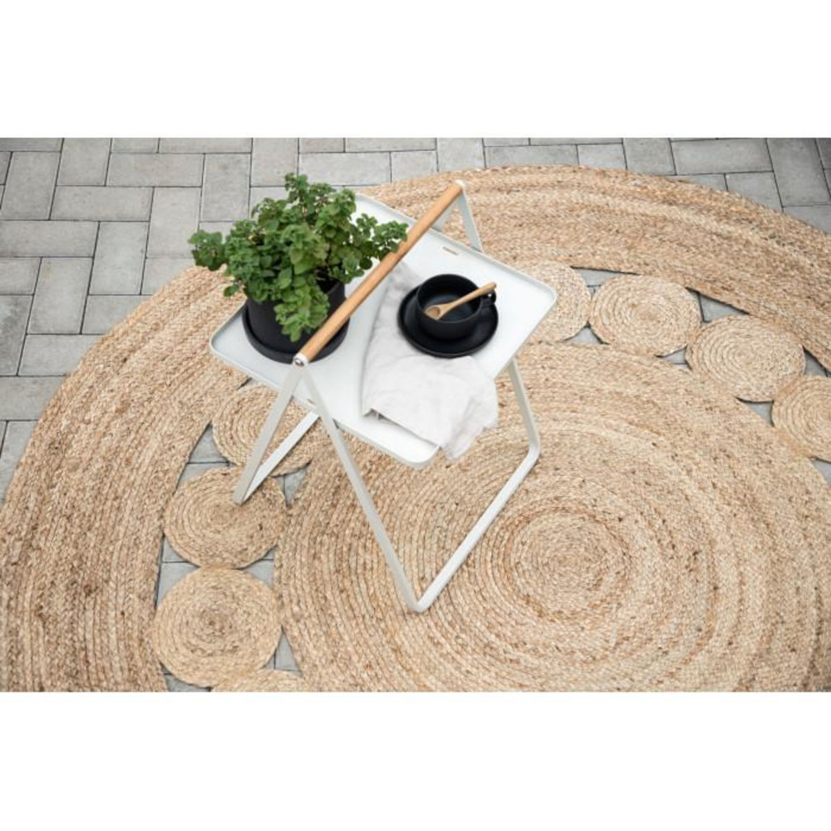 Paris Prix Tapis Rond Déco en Jute  Elis  200cm Naturel