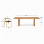 Voir la diapositive 4 : Rendez vous déco Table et chaises de jardin 6 personnes en bois-Siam