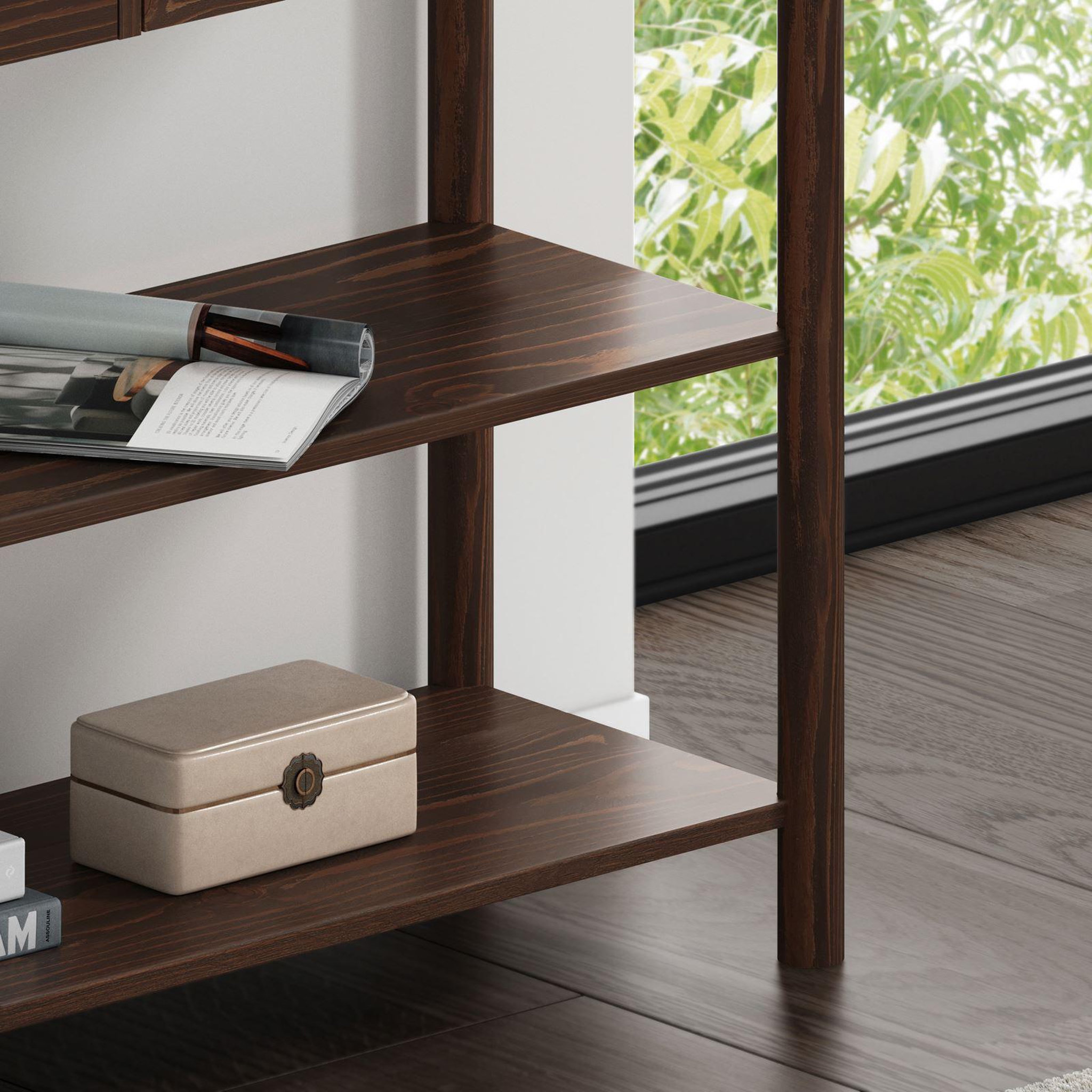 Voir la diapositive 5 : IDIMEX Table console d'entrée APOANA L 110 cm en bois