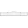 Voir la diapositive 3 : VIDAXL Panier de gabions arque 400x30x40/60 cm Fer galvanise