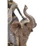 Voir la diapositive 3 : Paris Prix Statuette Déco Femme sur Éléphant  Tribal Masai  32cm Multicolore