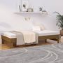 Voir la diapositive 4 : VIDAXL Lit coulissant sans matelas marron miel 2x(100x200) cm