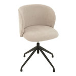 Paris Prix Chaise Pivotante Design  Gena  56cm Beige