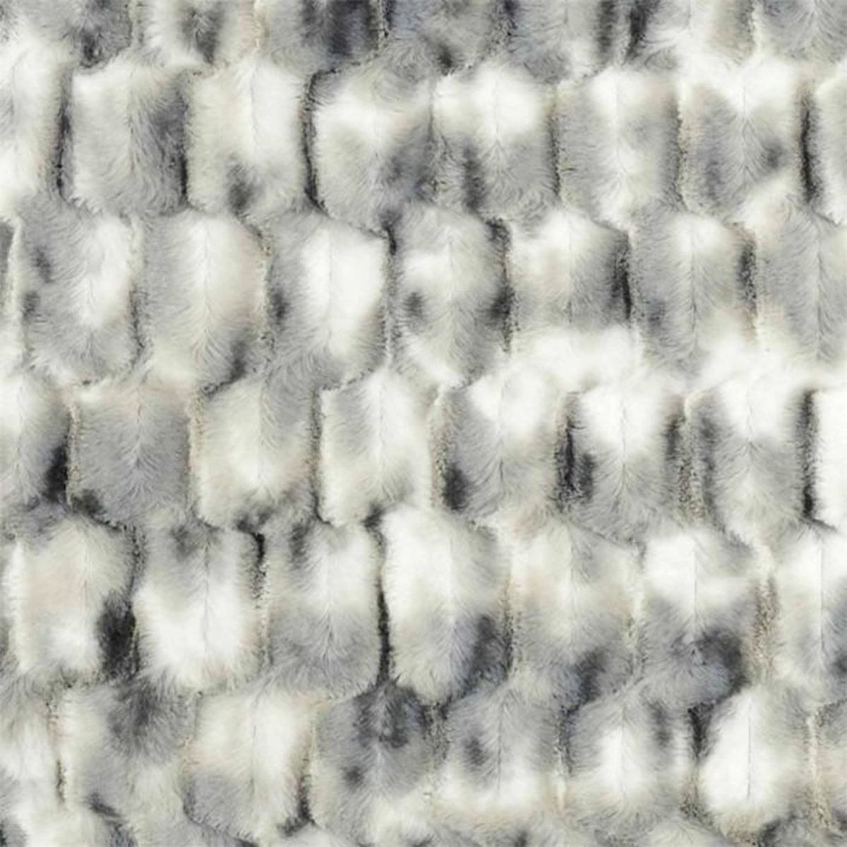 Paris Prix Plaid Imitation Fourrure  Opulence  140x200cm Blanc & Gris