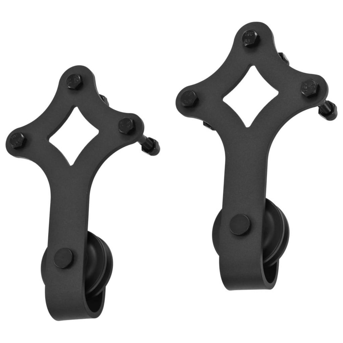 VIDAXL Kit de quincaillerie de porte coulissante SKIEN 183 cm noir