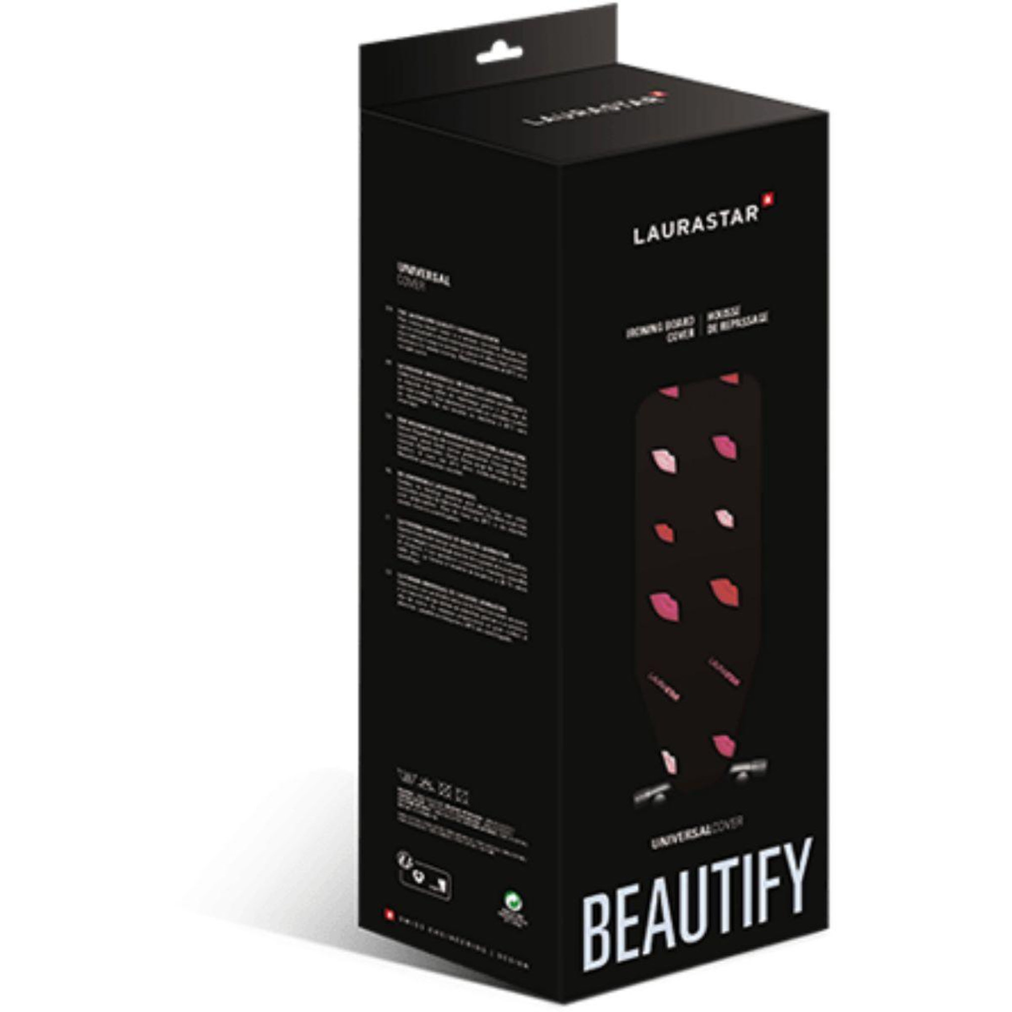 Voir la diapositive 2 : LAURASTAR Housse table à repasser Universal Cover Lips 131 x 55 cm