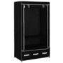 Voir la diapositive 3 : VIDAXL Garde-robe Noir 87 x 49 x 159 cm Tissu