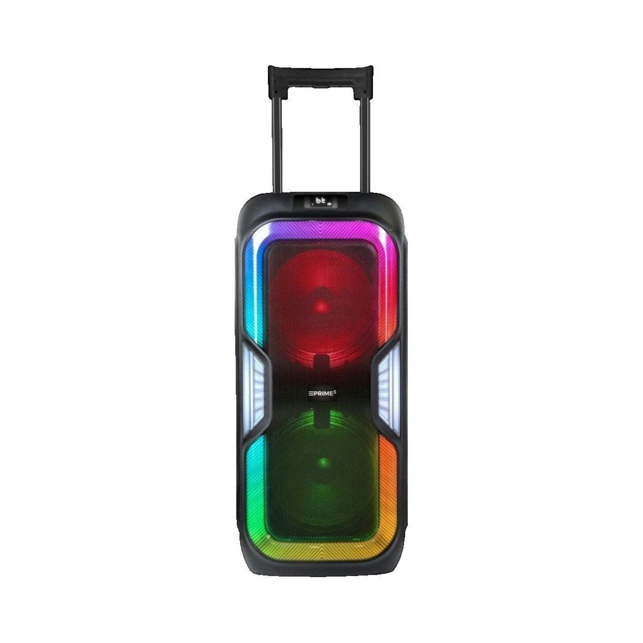 PRIME Haut-parleur portable Bluetooth Prime3 avec karaoké et éclairage LED multicolore