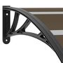 Voir la diapositive 4 : VIDAXL Auvent de porte Noir 240x100 cm PC