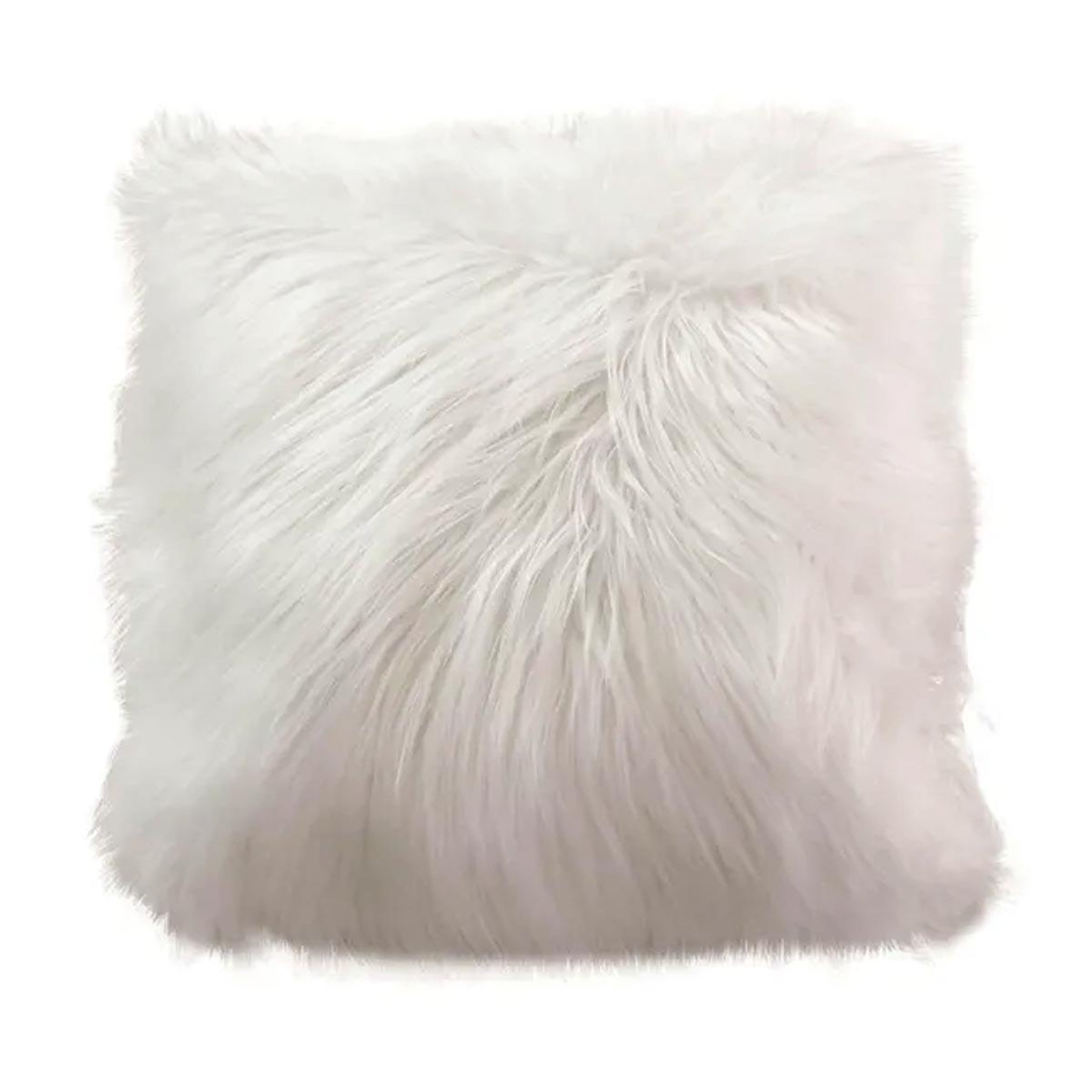 ENJOY HOME Coussin déco effet fourrure  epicéa  45x45cm écru
