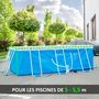 Voir la diapositive 6 : OUTSUNNY Pompe de filtration épurateur à cartouche pour piscine hors sol 3785 L/h 90 W blanc