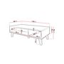 Voir la diapositive 4 : BEST MOBILIER Lord - table basse - effet bois et noir - 110 cm - style industriel